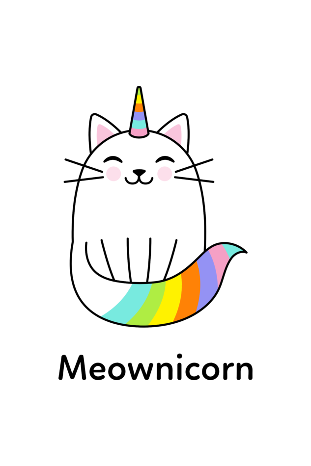 Meownicorn T-shirt Dress