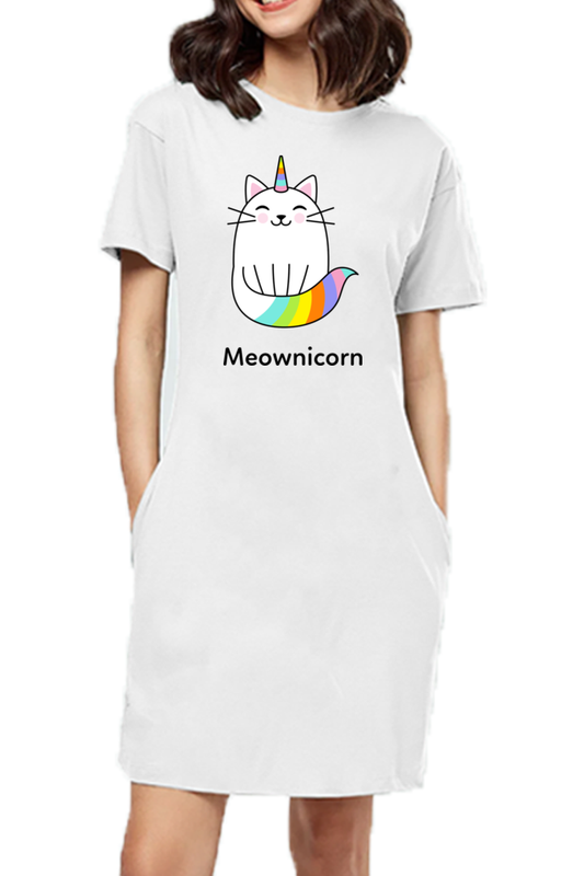 Meownicorn T-shirt Dress