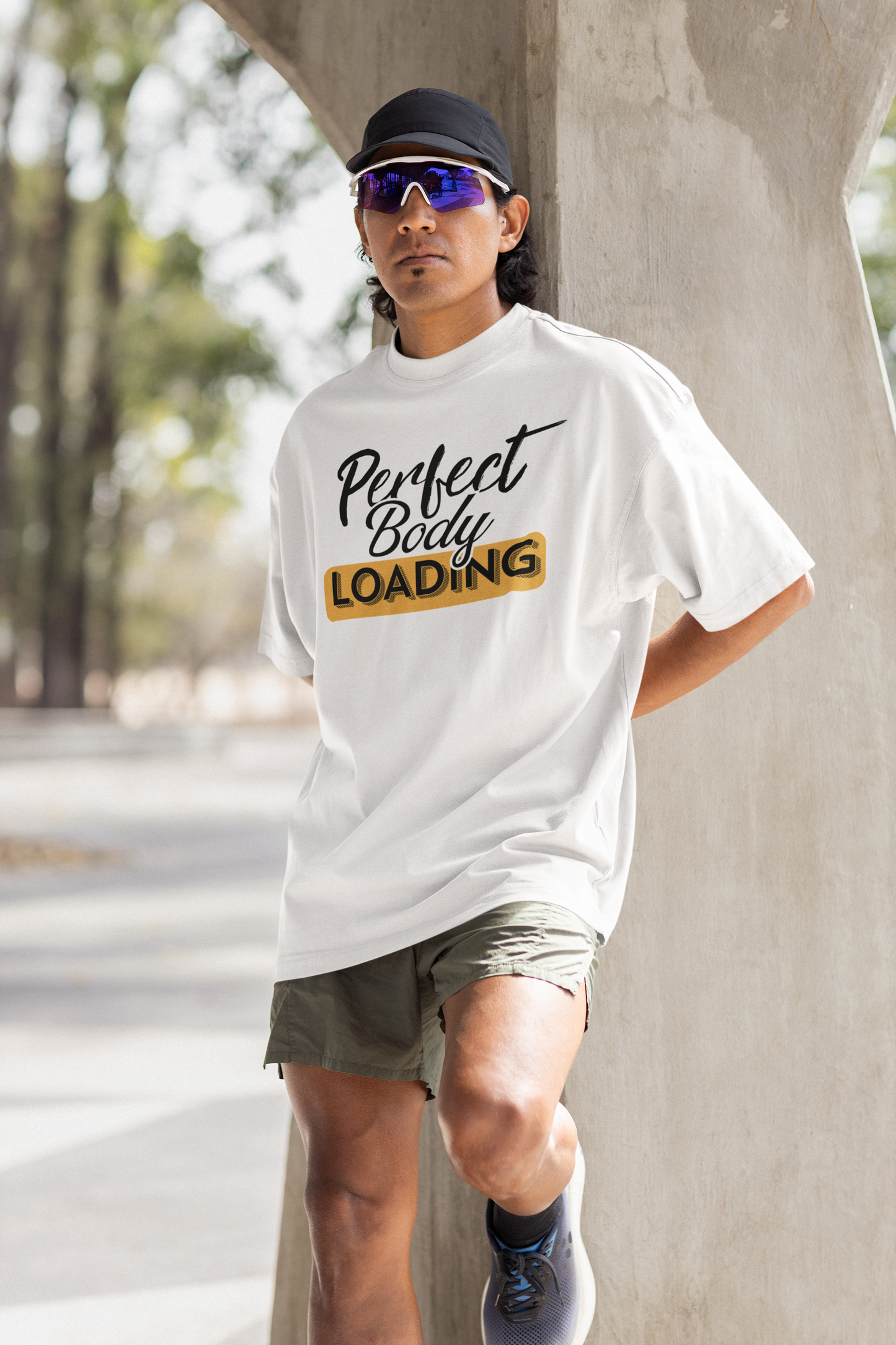 Perfect body typography oversized t-shirt