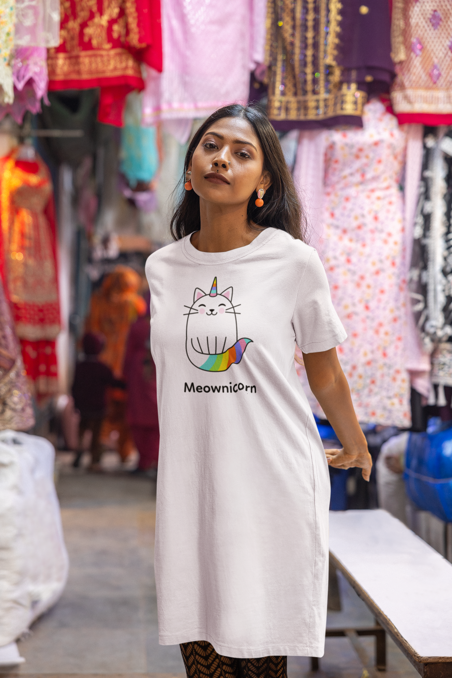 Meownicorn T-shirt Dress