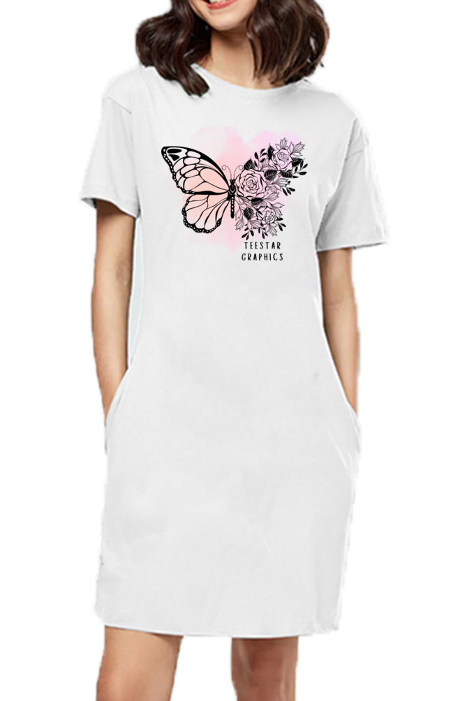 Butterfly Tshirt dress