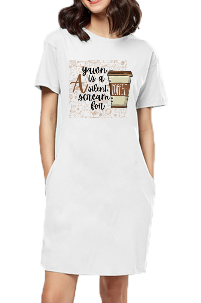 Coffee Tshirt dress