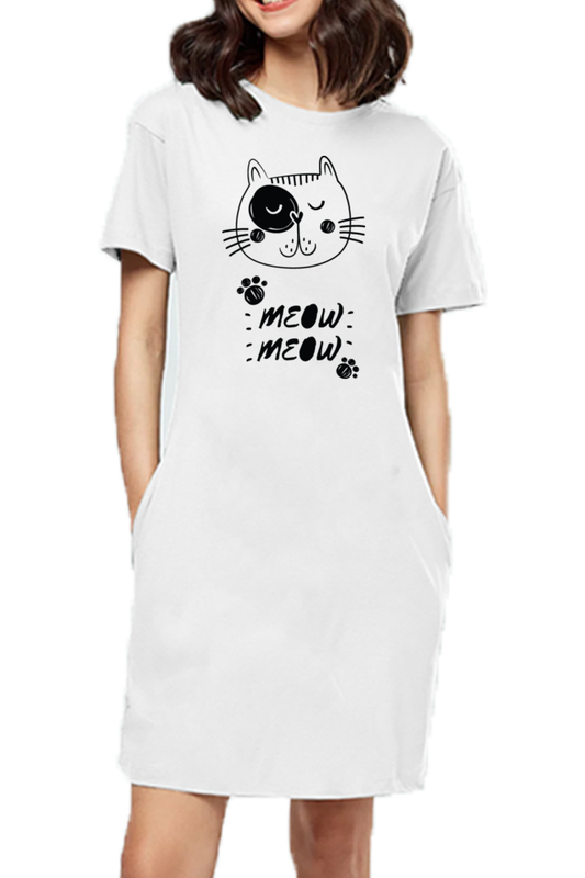 Cat Tshirt Dress