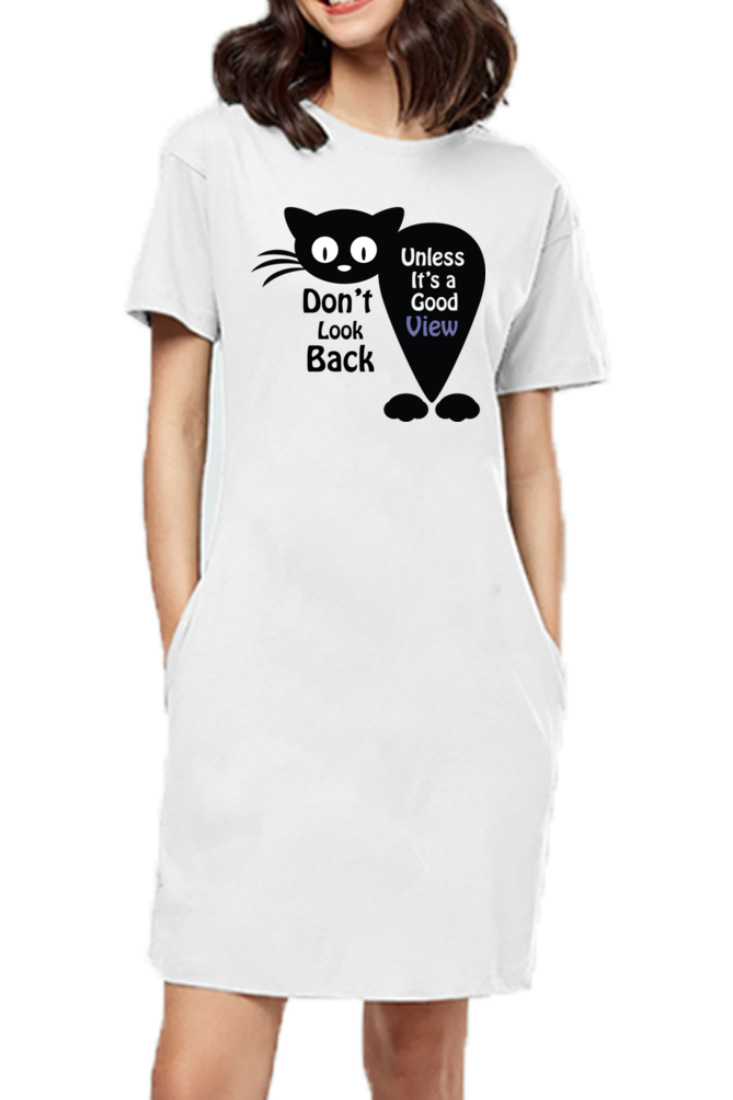 Don't Look Back Tshirt Dress