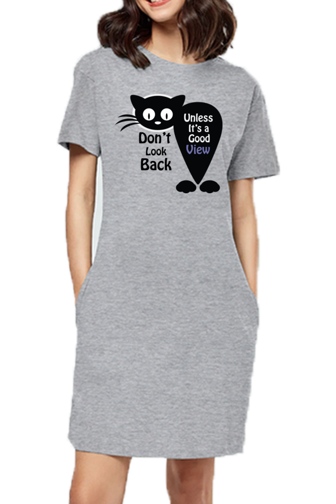 Don't Look Back Tshirt Dress