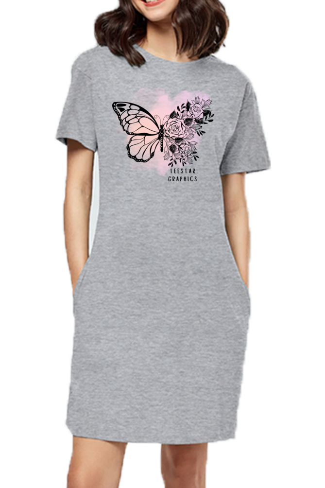 Butterfly Tshirt dress