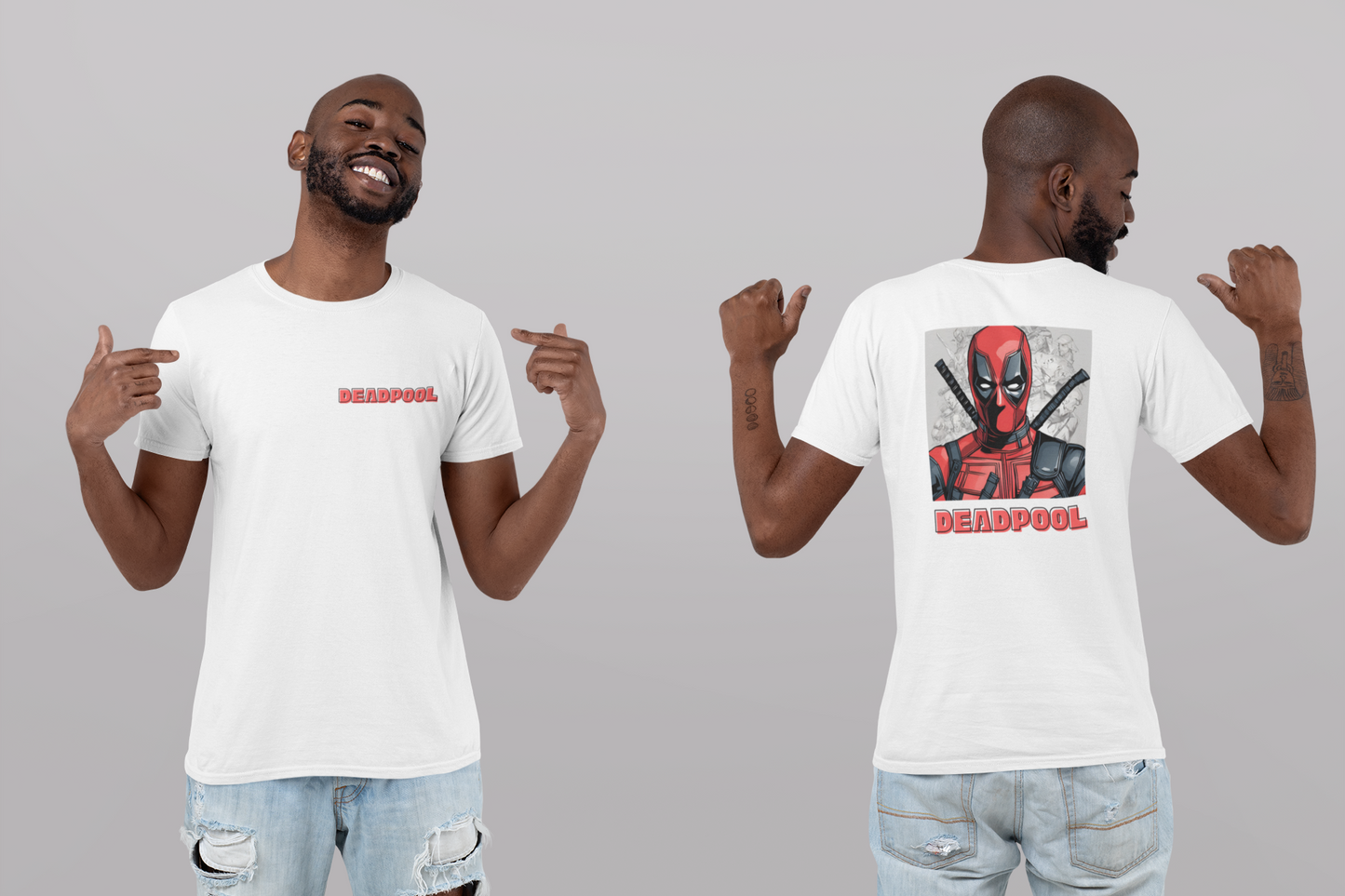 Deadpool round neck regular tshirt