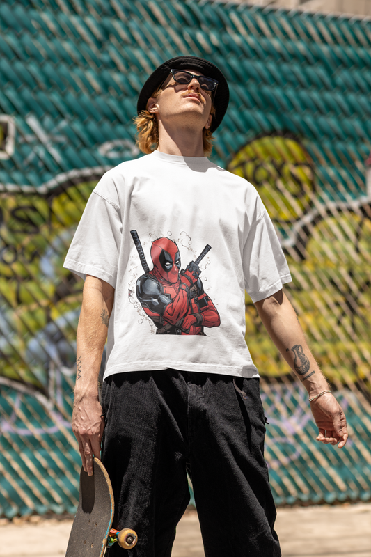 Deadpool unisex terry oversized tshirt