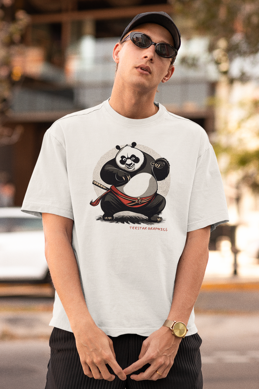 Unisex oversized panda tshirt