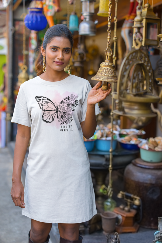 Butterfly Tshirt dress